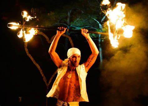 Fire performers